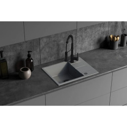 Kuchinox Laut zlewozmywak granitowy szary 440x760 1-komorowy
