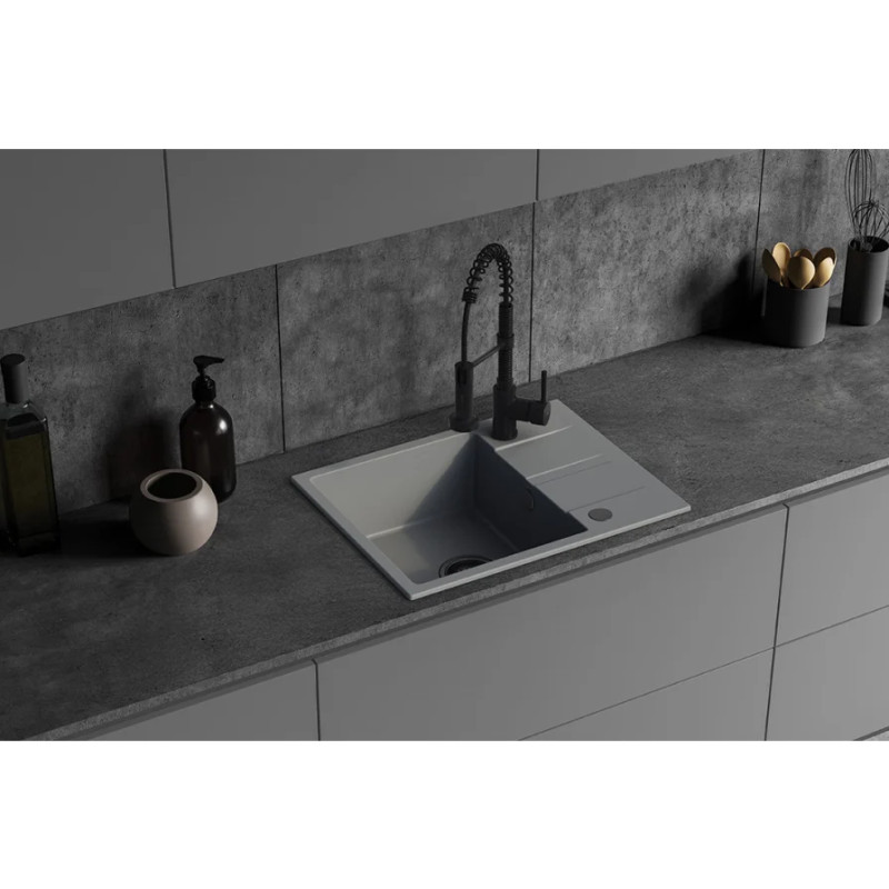 Kuchinox Laut zlewozmywak granitowy szary 440x760 1-komorowy