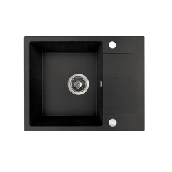 Kuchinox Laut zlewozmywak granitowy czarny 440x560 1-komorowy