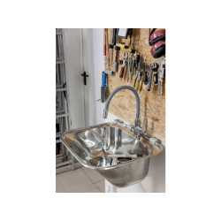 Kuchinox Chios zlewozmywak gospodarczy gładki 450x450