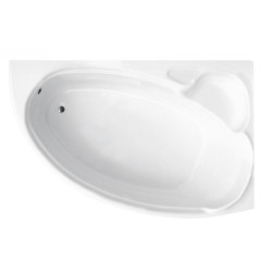 Wanna asymetryczna Besco Finezja Nova 140x95 cm prawa z syfonem