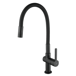 Laveo Alita bateria zlewozmywakowa stojąca czarne